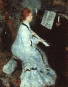 Lady at Piano, Pierre Renoir